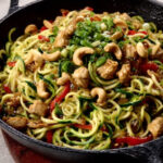 Zoodles with Chicken and Cashews