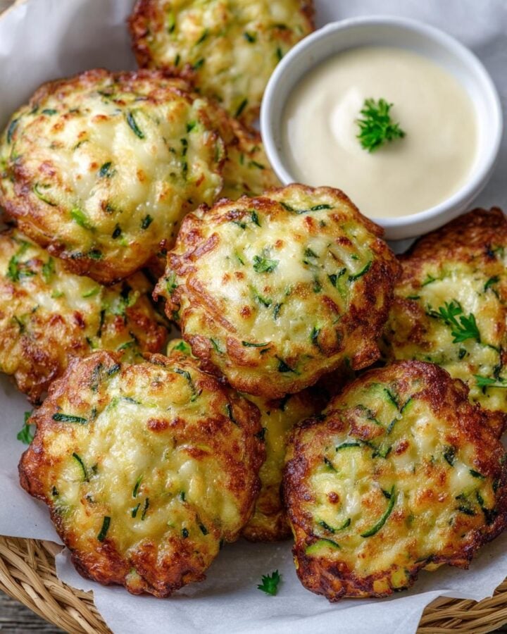Zucchini Cheese Fritters