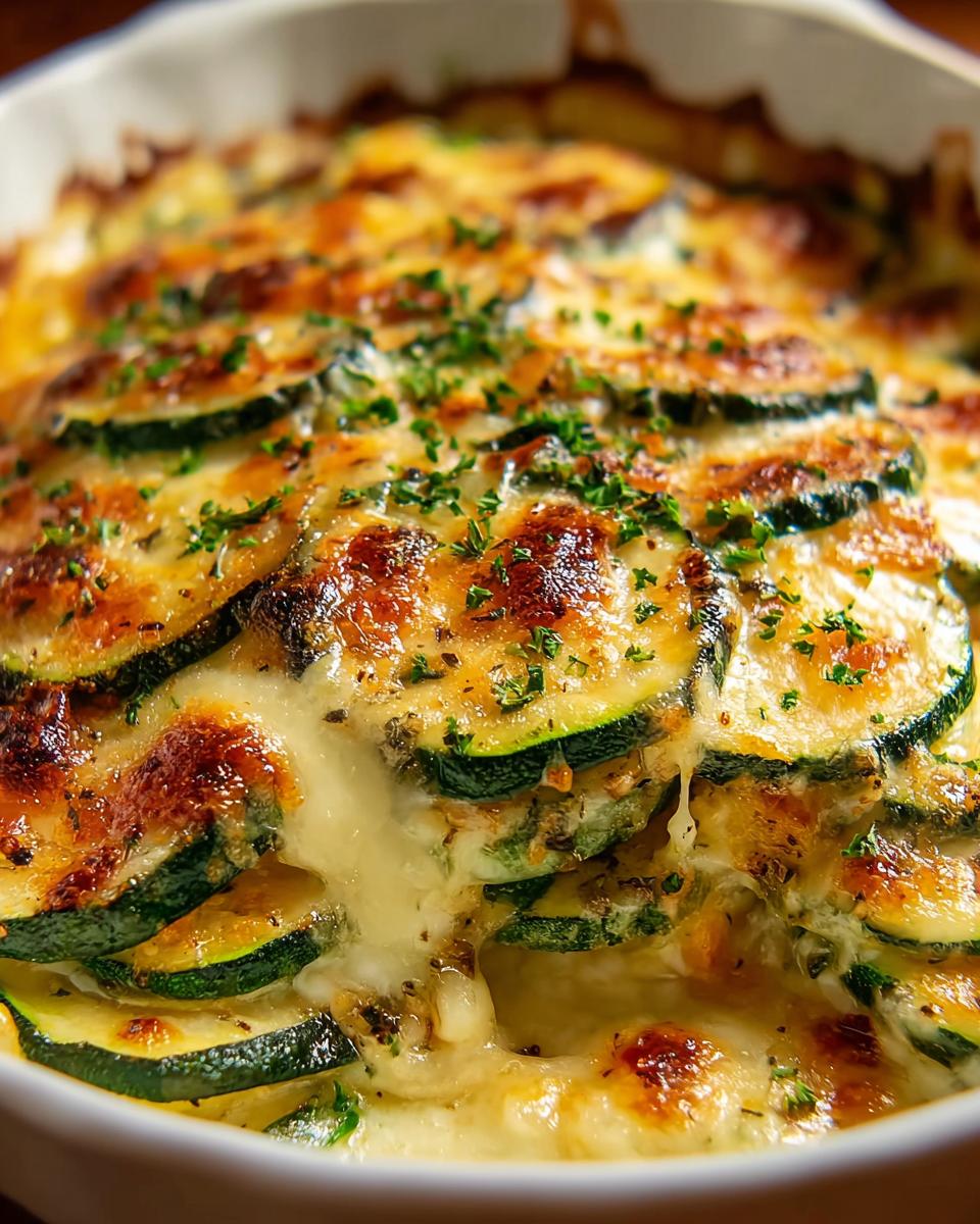 Zucchini Cheese Gratin: Discover This Easy Delight!