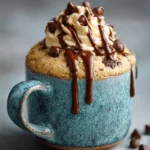 Keto Chocolate Chip Cookie Mug Cake First Image