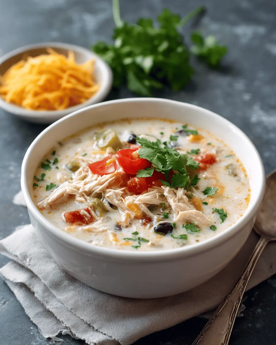 Crock Pot Green Enchilada Chicken Soup First Image