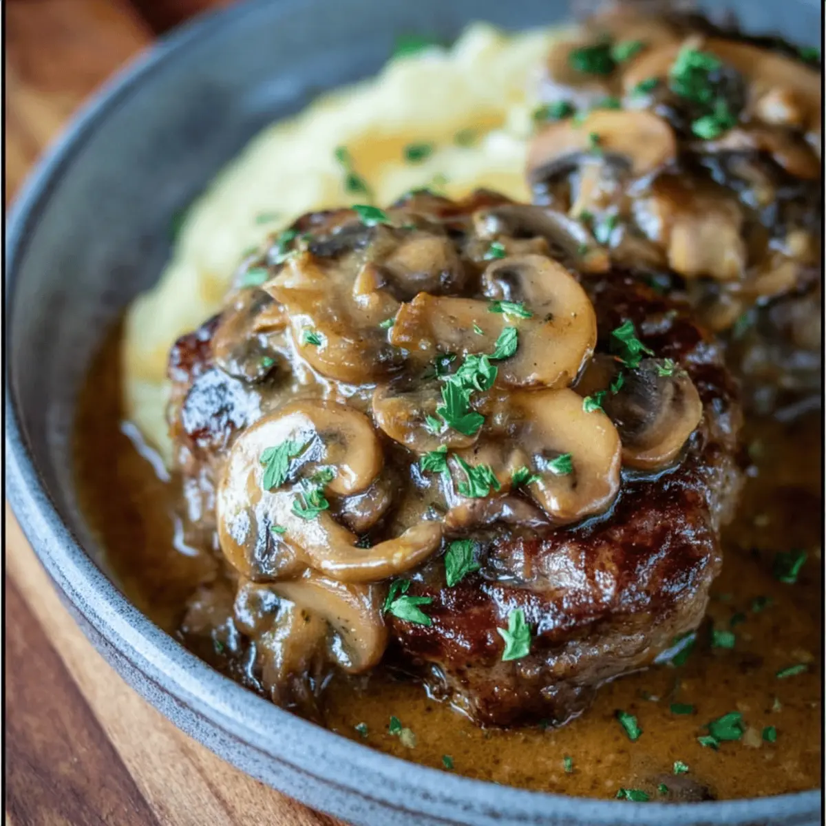 Keto Salisbury Steak: Indulgent Comfort with Mushroom Gravy