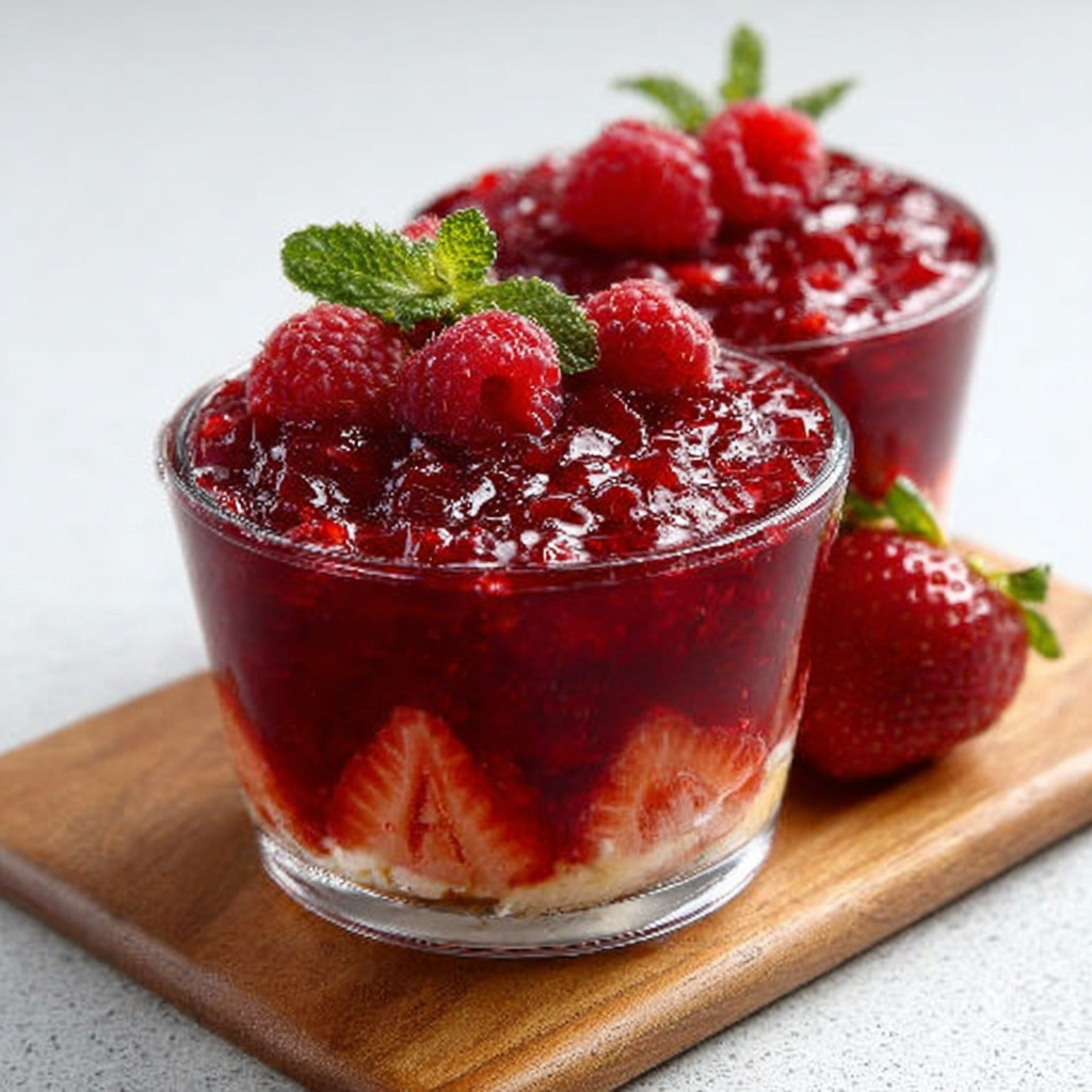 Bloody Raspberry Keto Jello Cups: Delightfully Gory Treats!