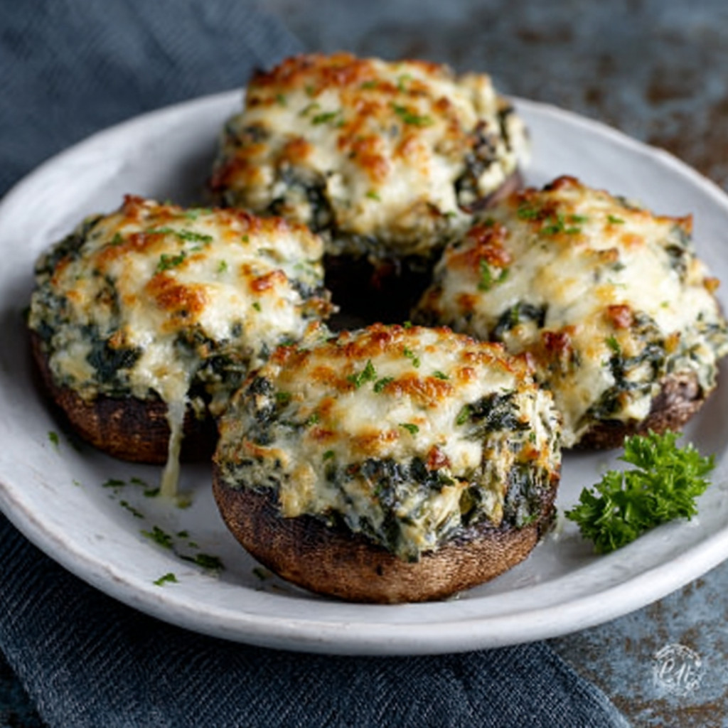 Creamy Spinach & Artichoke Stuffed Mushrooms Recipe Awaits!