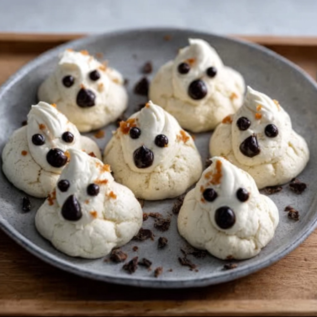 Ghostly Meringue Keto Cookies are a delightful treat!
