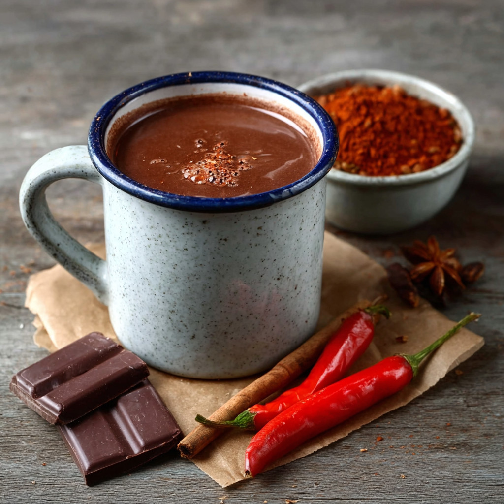 Keto Aztec Hot Chocolate with Cinnamon and Chili delights!