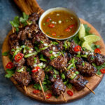 Keto Beef Satay Skewers with Sugar-Free Cucumber Acar