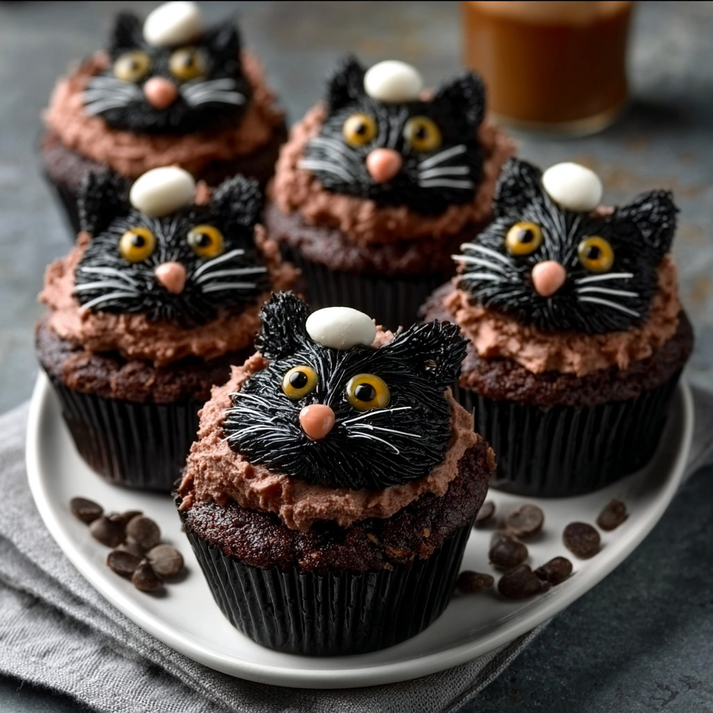Keto Black Cat Cupcakes: Delightfully Guilt-Free Treats!