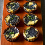 Keto Black Sesame Custard Cups