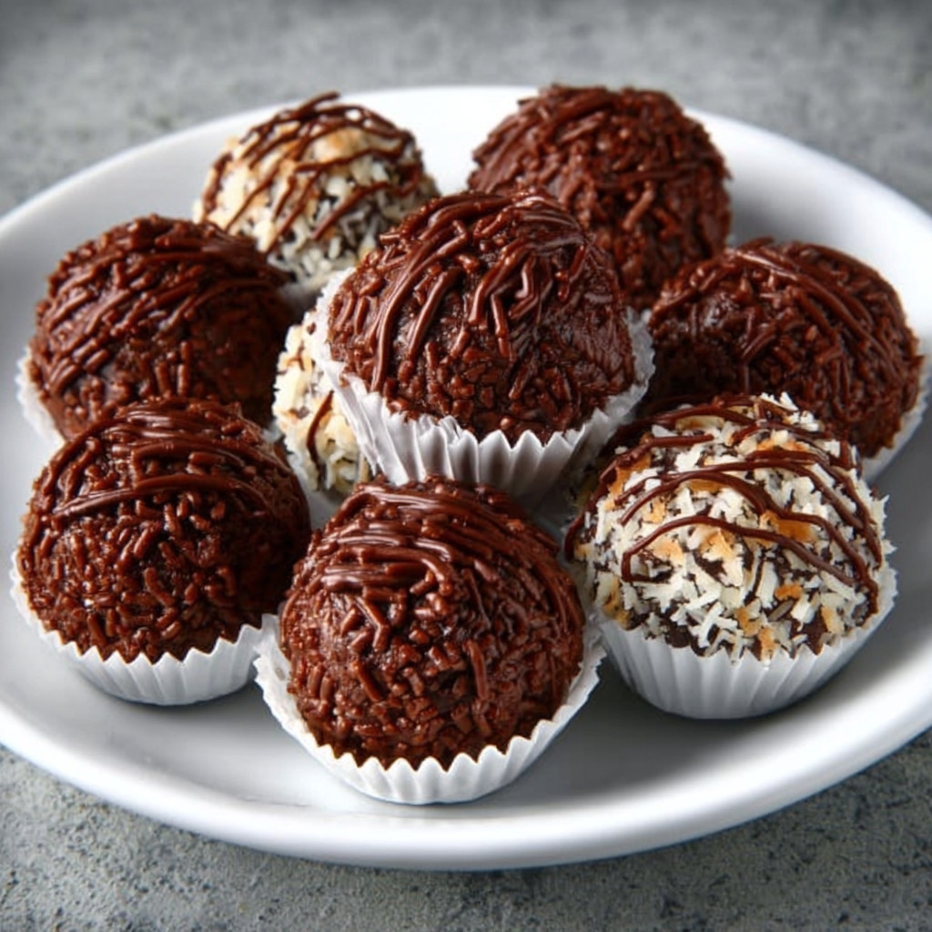 Keto Brazilian Coconut Milk Brigadeiro Truffles are delicious!