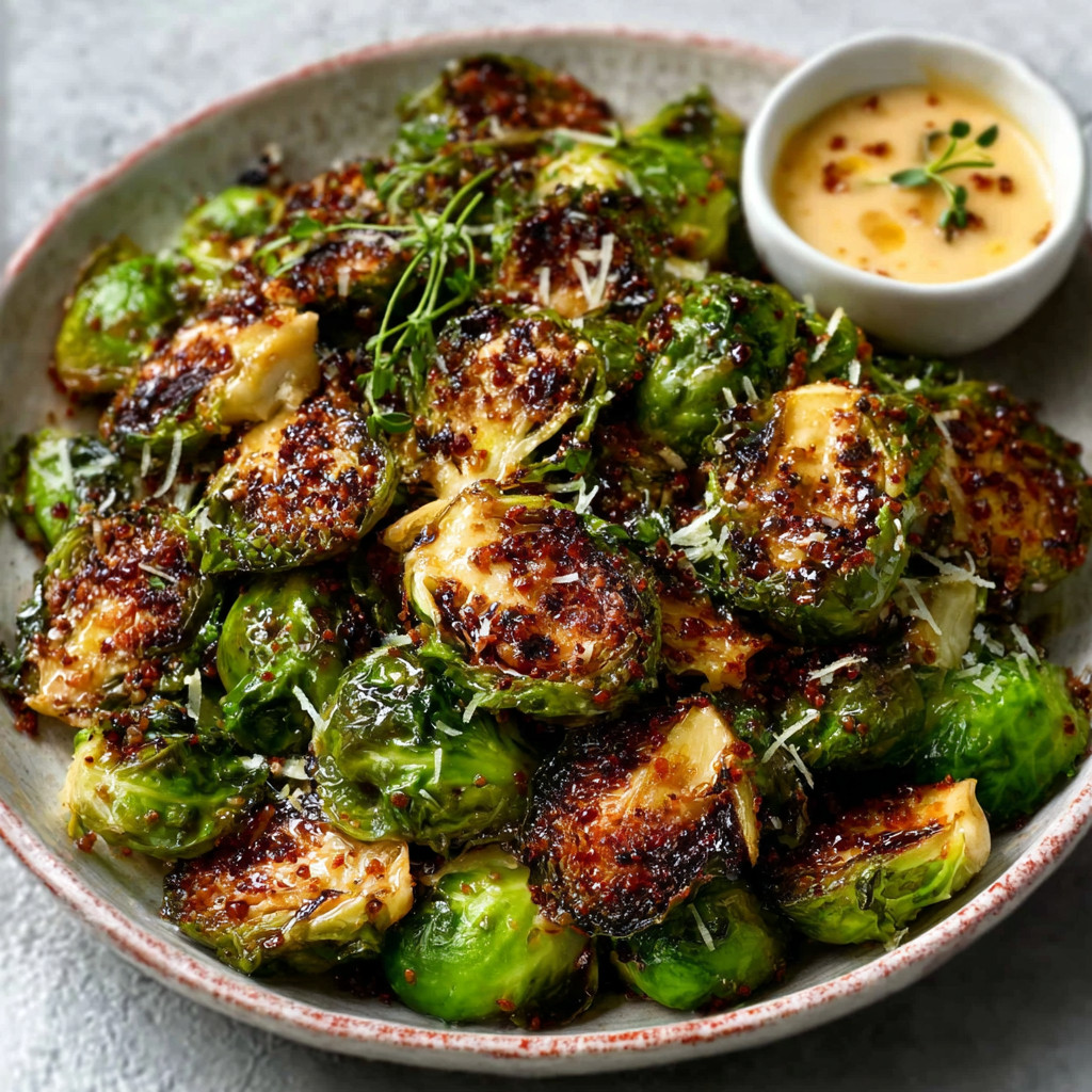 Keto Brussels Sprout Chips with Mustard and Maple Delight!