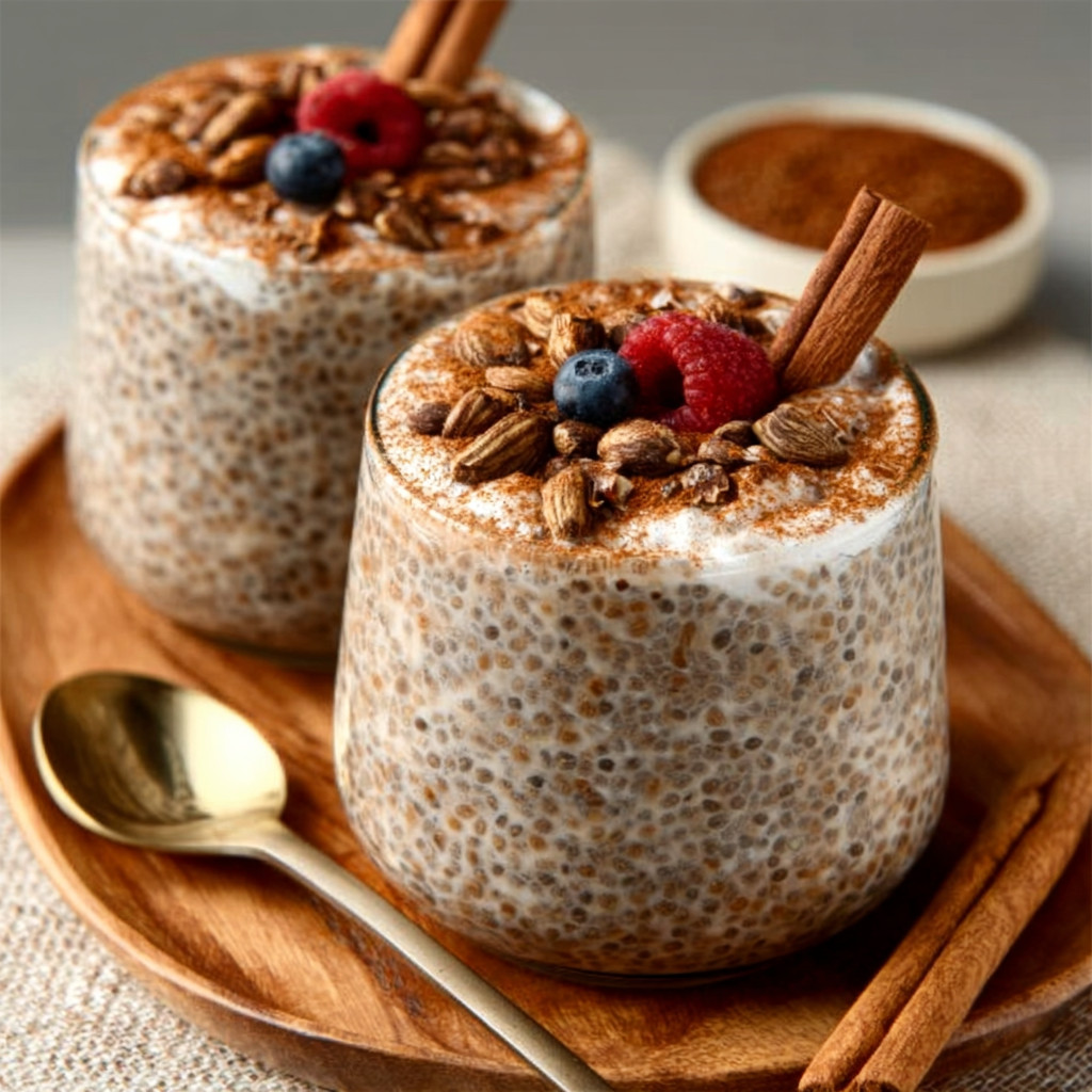 Keto Cinnamon-Spiced Chia Pudding with Cardamom: Discover the Creamy Delight!