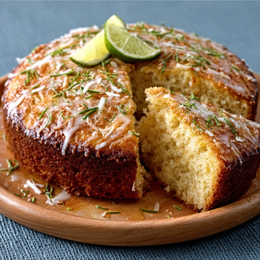 Keto Coconut-Kaffir Lime Cake