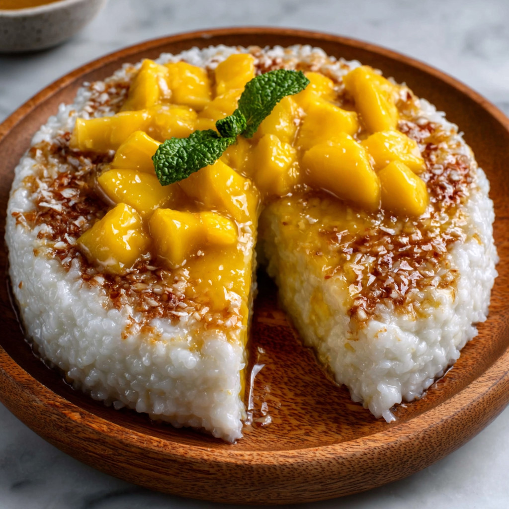 Keto Coconut-Mango Sticky Rice Cake is Deliciously Easy!