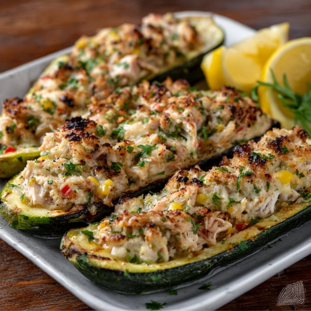 Keto Crab-Stuffed Zucchini Boats: Delicious & Easy Recipe!