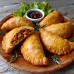 Keto Curry Puff (almond flour pastry with curried chicken filling)