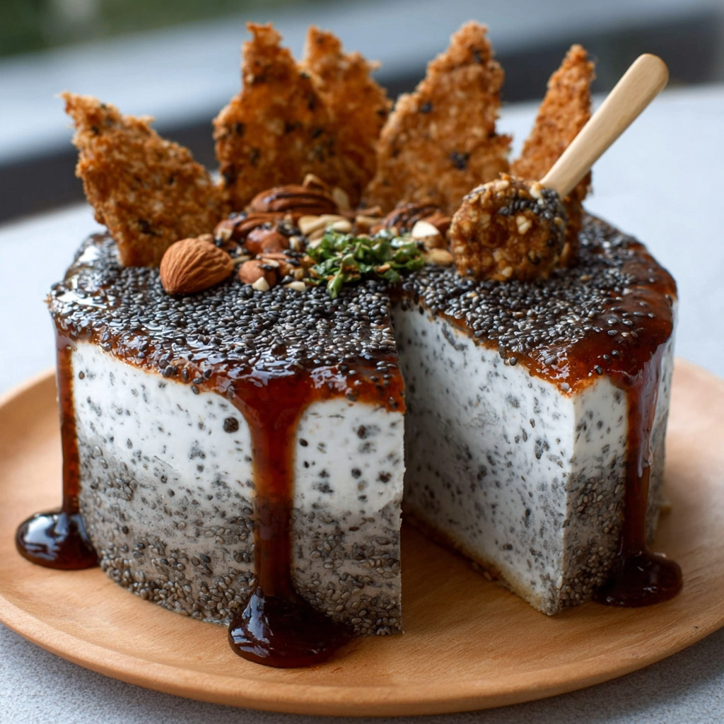 Keto Korean Black Sesame and Almond Jelly Cake made easy!