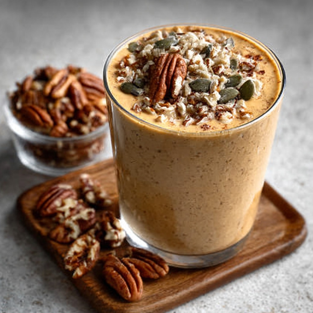 Keto Maple Pecan Pumpkin Smoothie: A Creamy Delight!