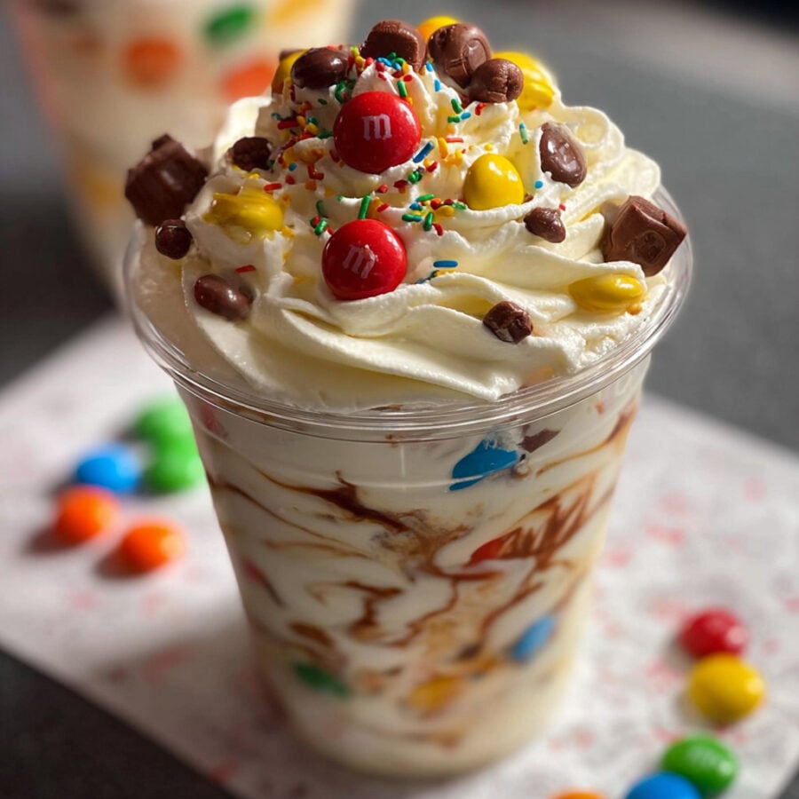Keto McFlurry with Sugar-Free M&M’s
