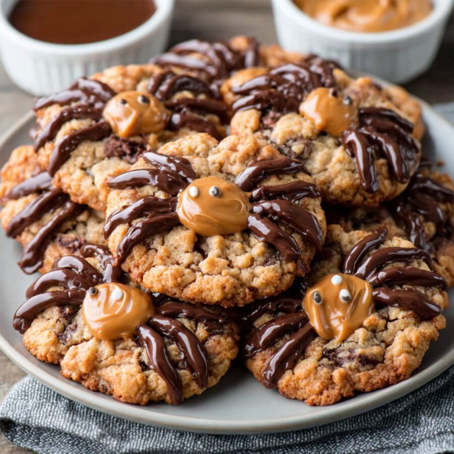 Keto Peanut Butter Spider Cookies