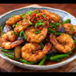 Keto Prawn Sambal with Eggplant Stir Fry