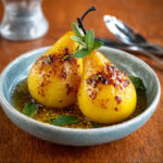 Keto Saffron & Cardamom Poached Pears