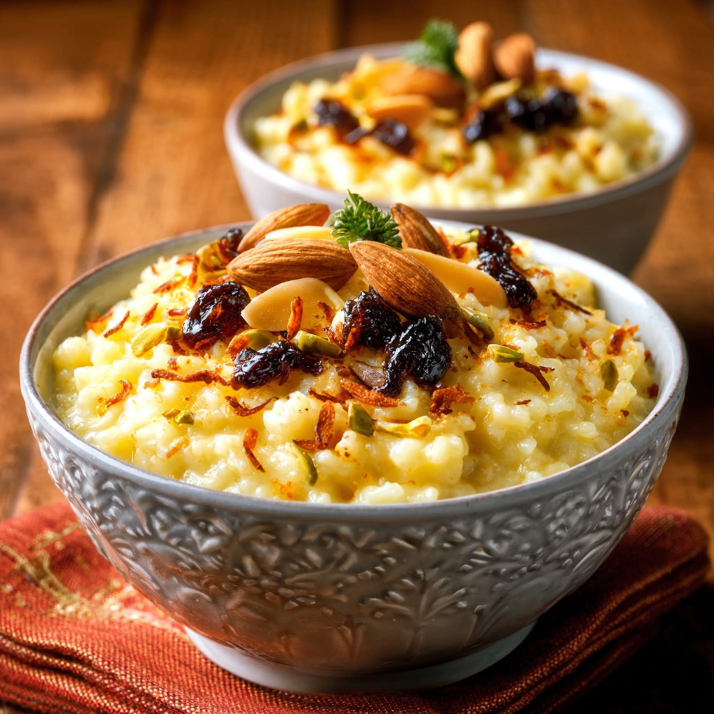 Keto Saffron-Spiced Cardamom Rice Pudding delights!