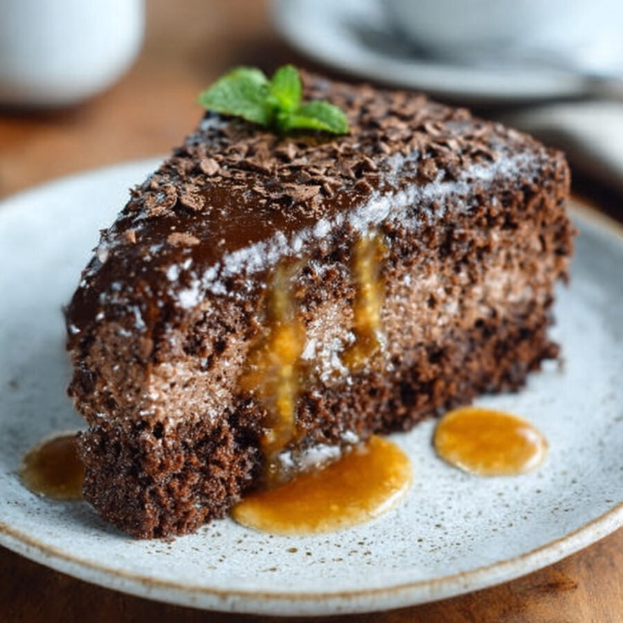 Keto Spiced Mocha Fudge Cake