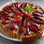 Keto Spiced Plum & Almond Tart