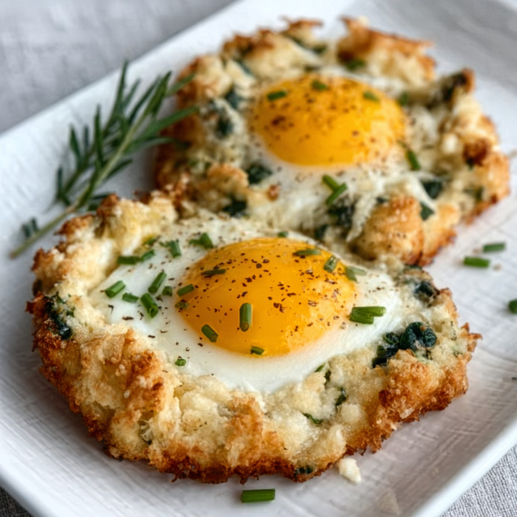 Keto Spinach Artichoke Egg Clouds are a delicious surprise!