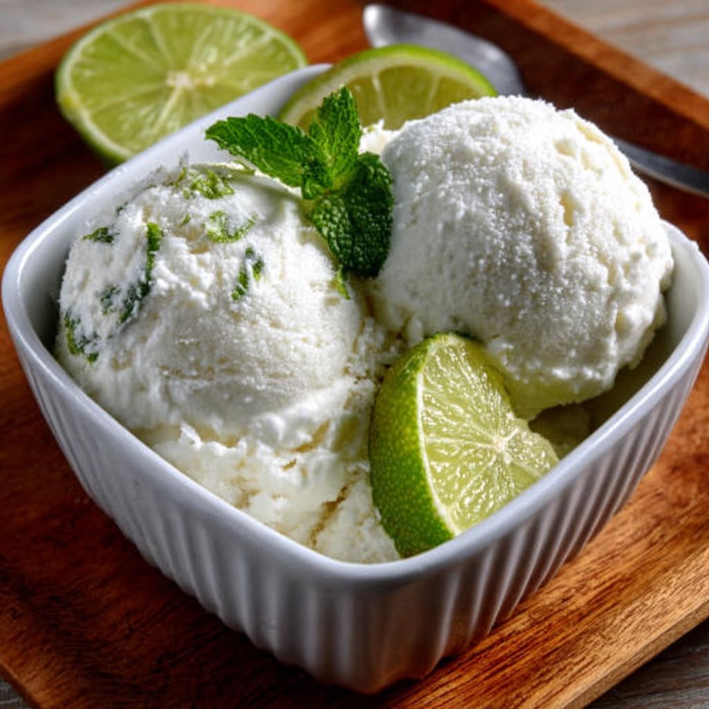 Keto Thai Coconut-Lime Sorbet is Pure Tropical Bliss!