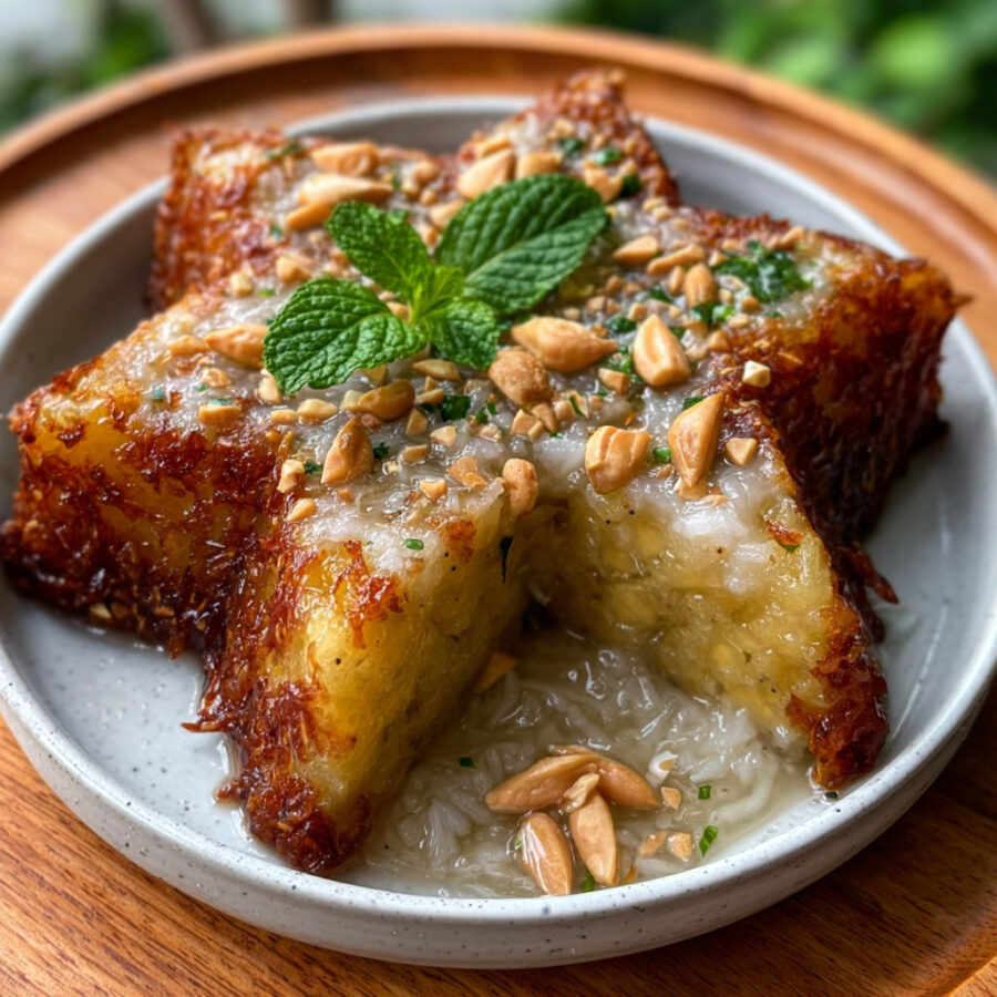 Keto Vietnamese Coconut Bánh Chuối (Banana Cake)