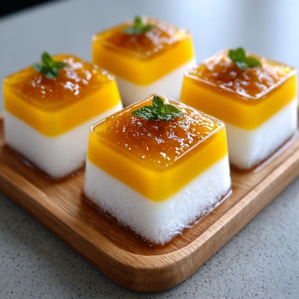 Keto Vietnamese Mango-Coconut Jelly: A Tropical Treat!