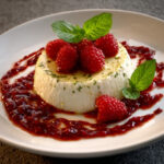 Lemon Basil Panna Cotta