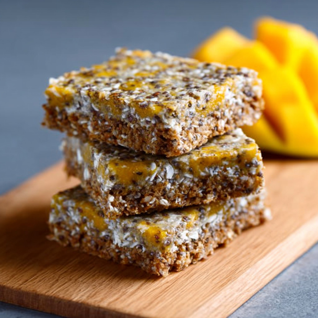 Low-Carb Mango-Coconut Chia Bars: A Delicious Treat!
