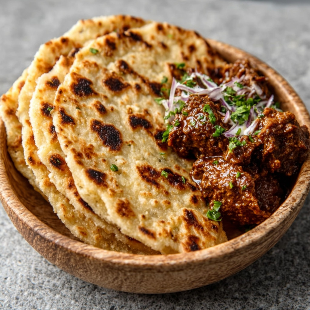 Rendang Daging Keto with Coconut Cream & Almond Flour Flatbread: Discover this Flavorful Low-Carb Delight!