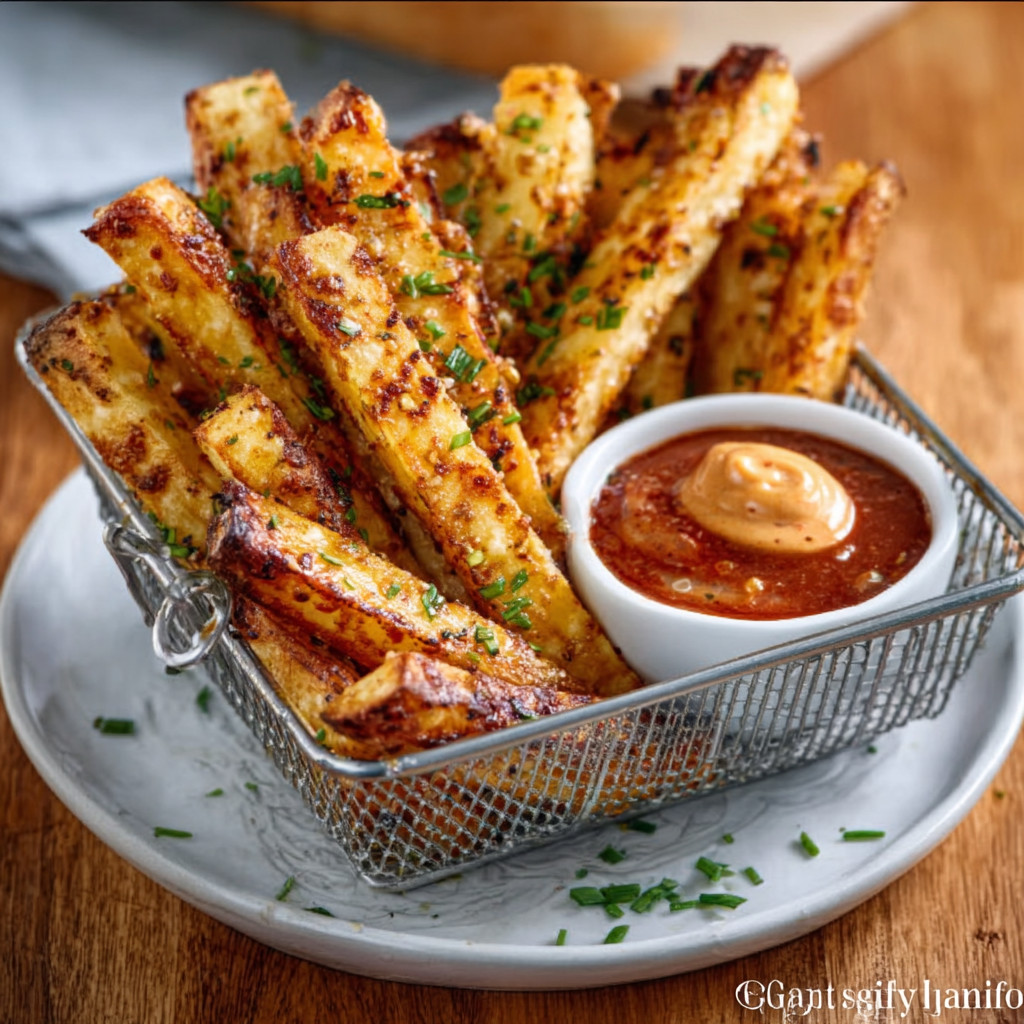 Roasted Turnip Fries with Spicy Aioli Await You!