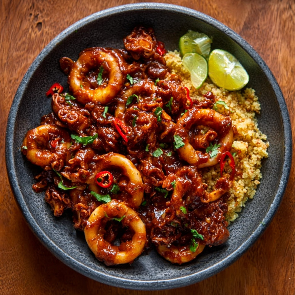Sambal Sotong with Cauliflower Rice: A Spicy Delight!