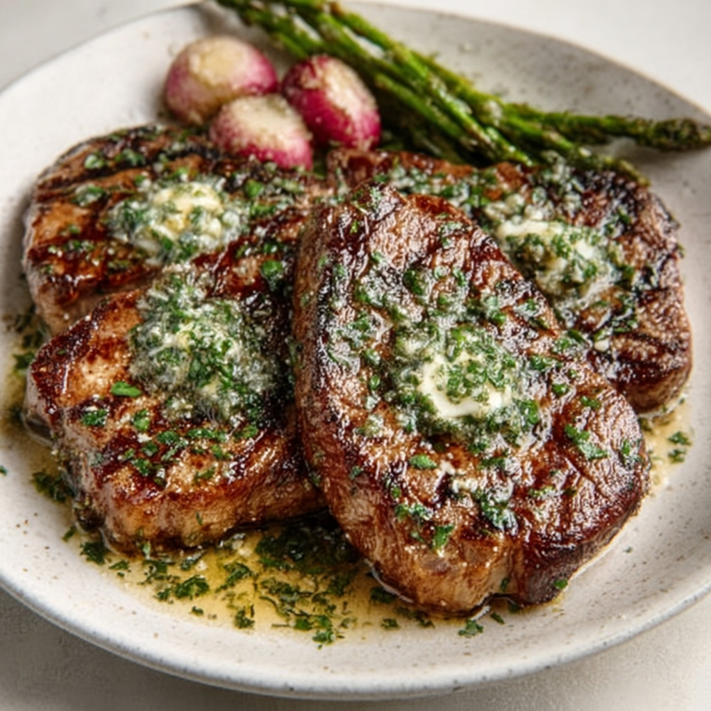 Seared Keto Radish Steaks with Herb Butter Delight!