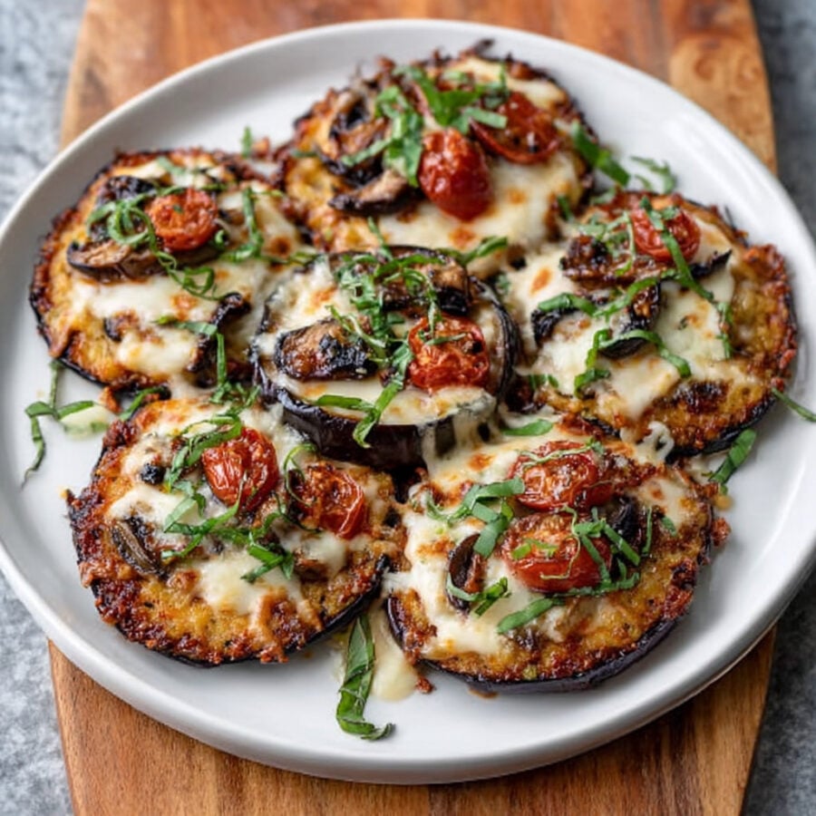 Smoked Eggplant Keto Pizza Crust