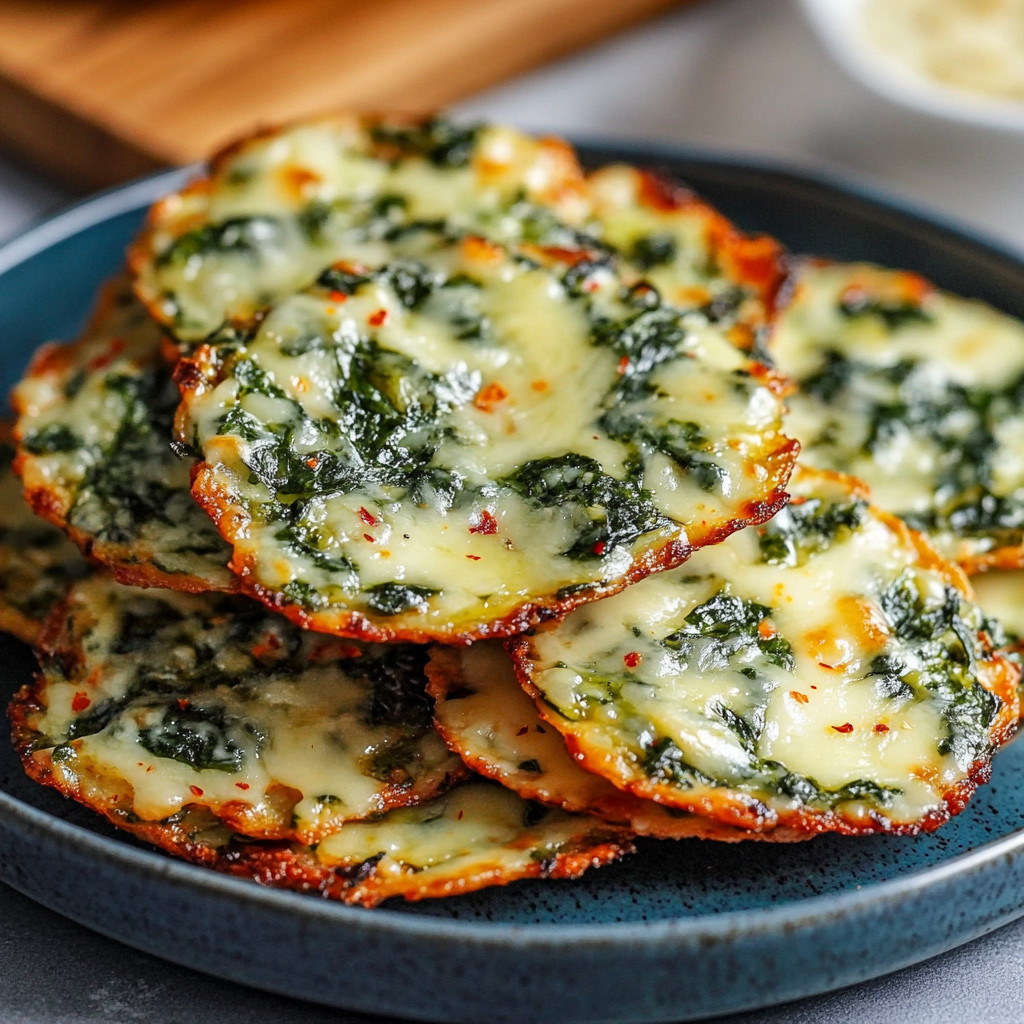 Spinach Dip Cheese Crisps: A Crunchy Delight Awaits!