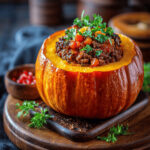 Stuffed Pumpkin with Minced Meat