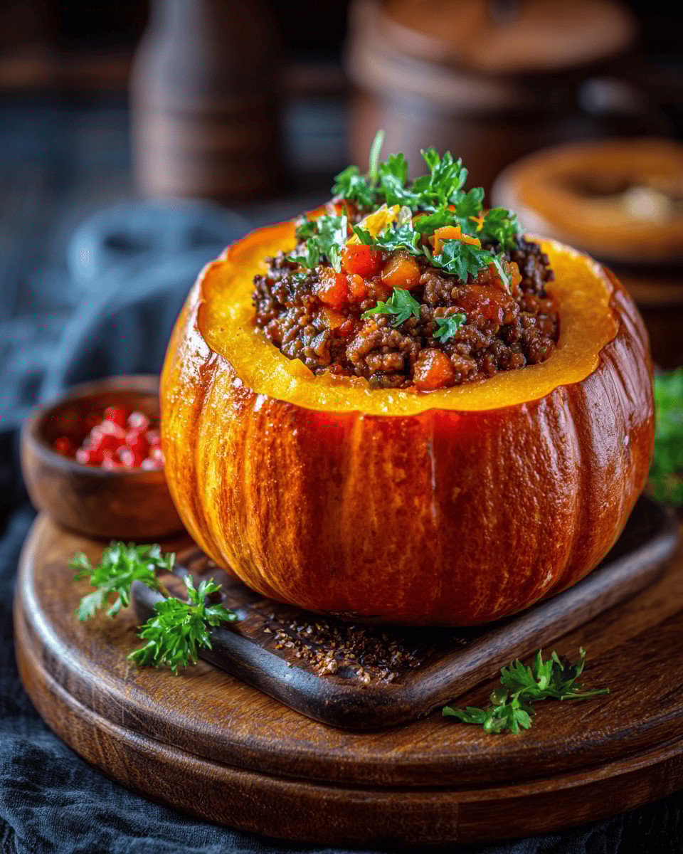 Stuffed Pumpkin with Minced Meat: A Cozy Autumn Delight