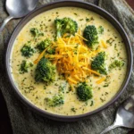 High Protein Broccoli Cheddar Soup First Image