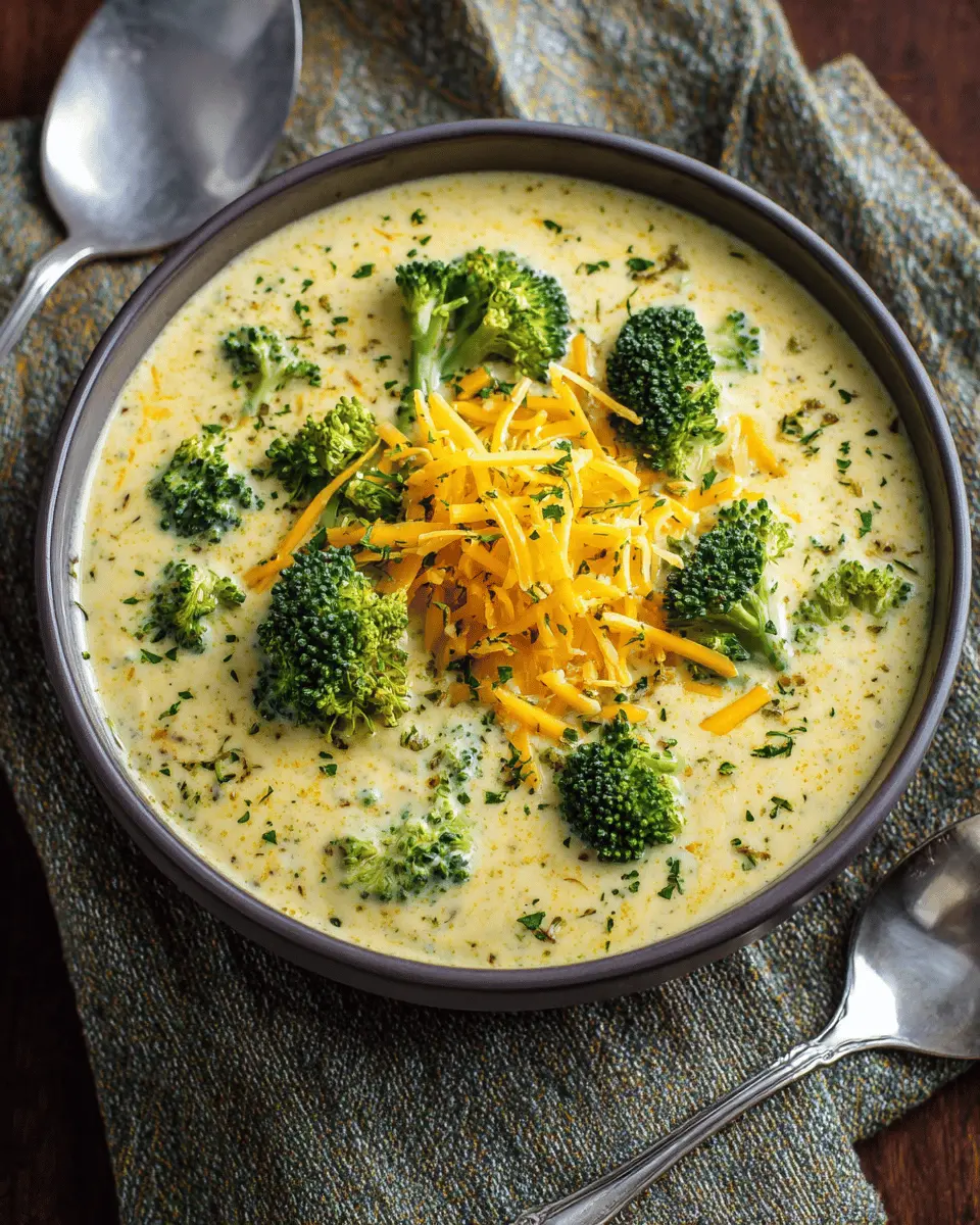 High Protein Broccoli Cheddar Soup to Warm Your Soul
