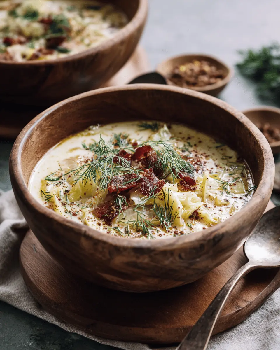 Creamy Cabbage Soup Recipe First Image
