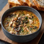 Cozy Rotisserie Chicken Mushroom Soup First Image