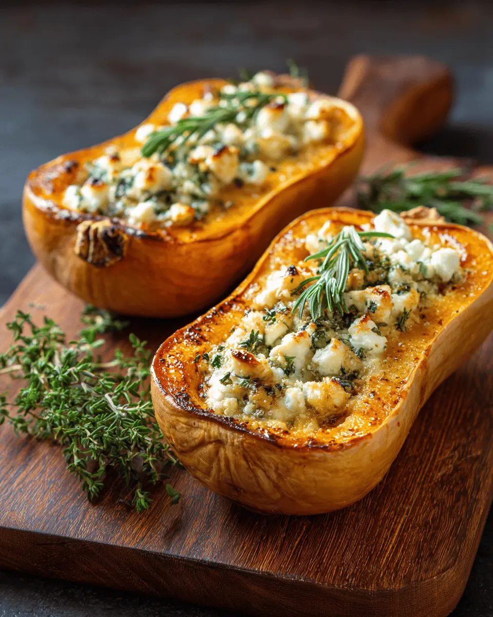 Feta Stuffed Butternut Squash First Image