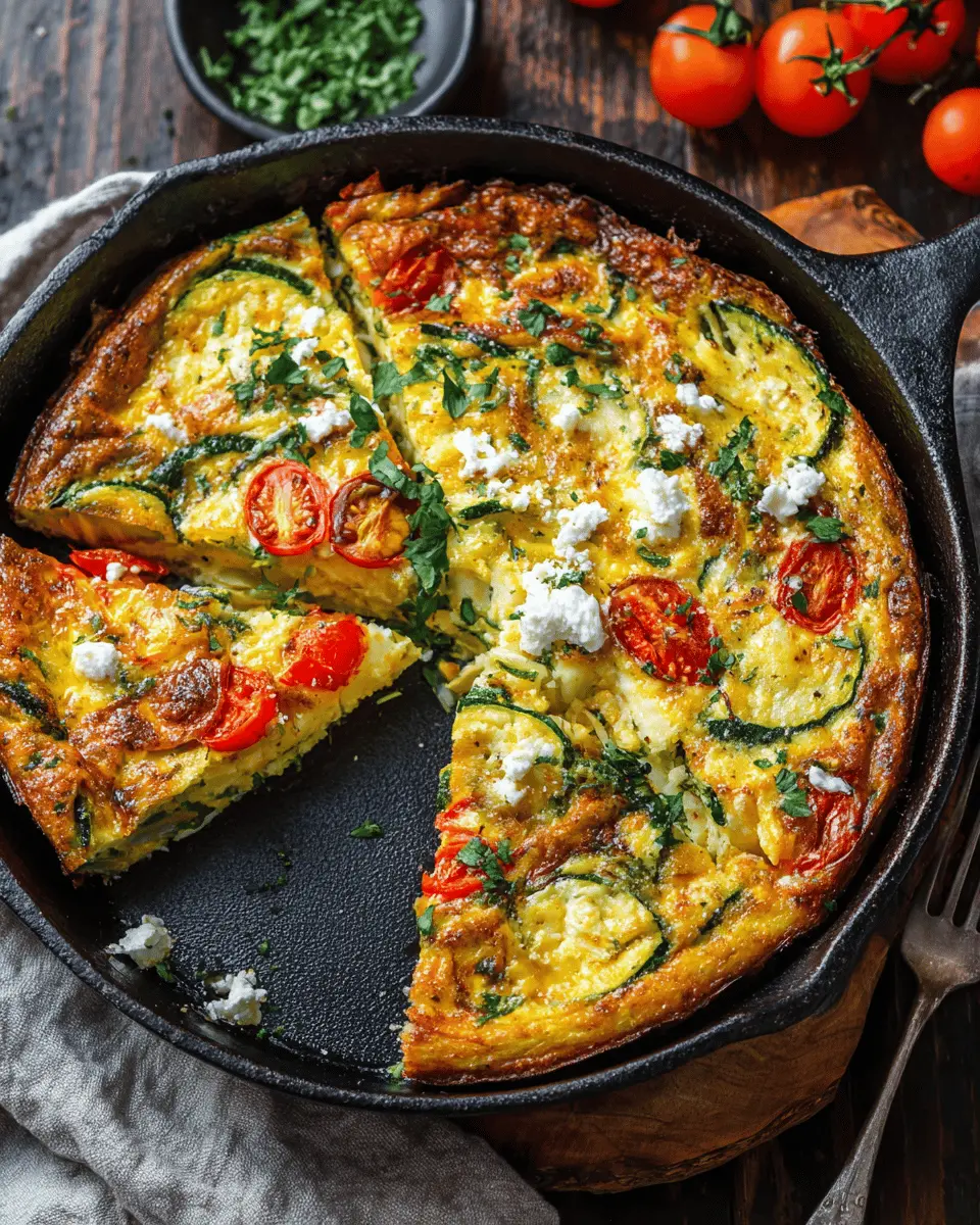 Zucchini frittata with tomato and cottage cheese Fourth Image Fourth Image