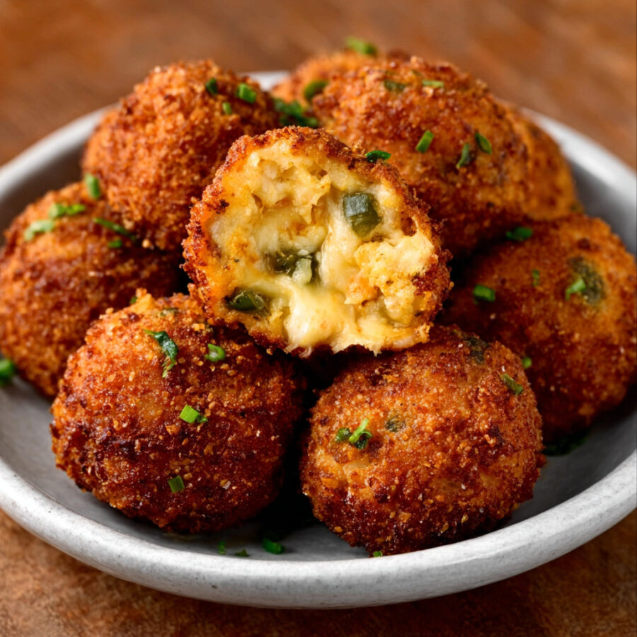 Crunchy Cheese & Jalapeño Bites